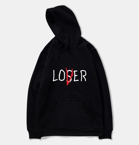 

new movie it losers club sweatshirt men women loser lover it inspired hoodies casual sweatshirts loser lover hoodie y2009309565648, Black