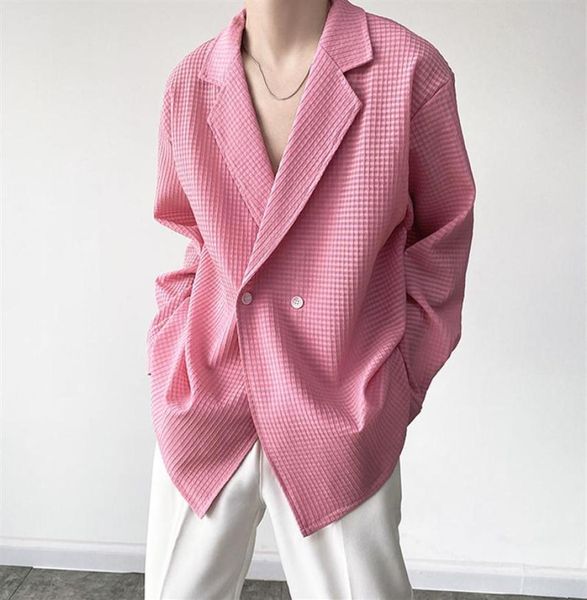 

green shirts men korean streetwear fashion long sleeve loose casual plaid shirt women oversize cardigan234o3187767, White;black