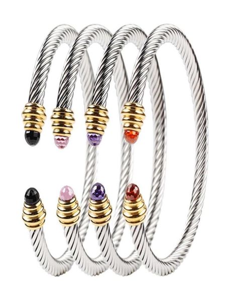

bangle open designer bracelet crystal diamond adjustable cable bracelets designer women039s titanium steel love bangles82442201690589, Black