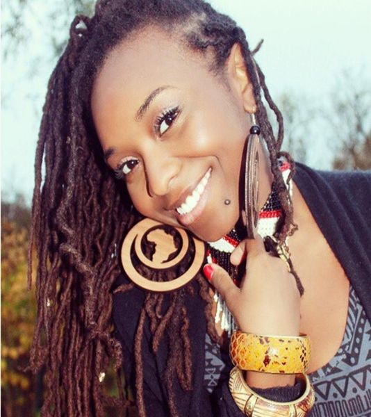 

6 pairs dangle african map wooden ethnic earrings0123459895300, Silver