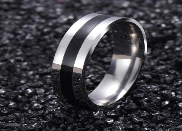 

vintage white gold color 316l stainless steel ring mens jewelry for women wedding band male ring for lovers g157095216, Silver