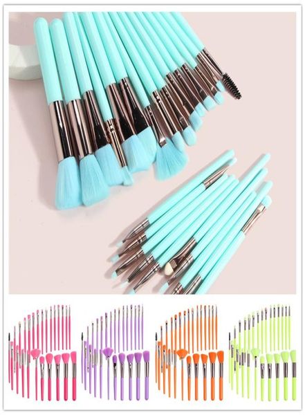 

25pcs professional makeup brushes set kit foundation contour concealer fluorescent make up brush eyeshadow eyebrow blush cosmetic 9765871