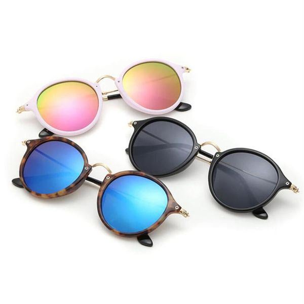 

fashion round sunglasses men women black silver gold frame designer sun glasses classic mirrored eyewear uv400 gafas de sol with c2259, White;black