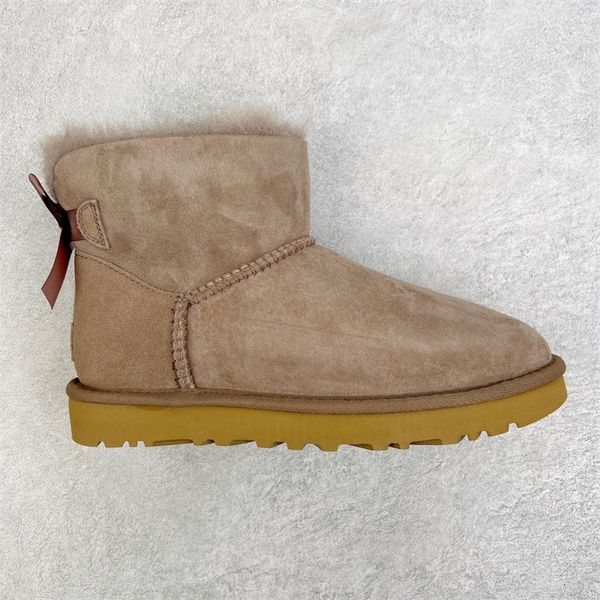 

platform womens designer slipperultra mini boot australian boots for real leather warm ankle fur booties luxurious shoes womens snow boots h, Black