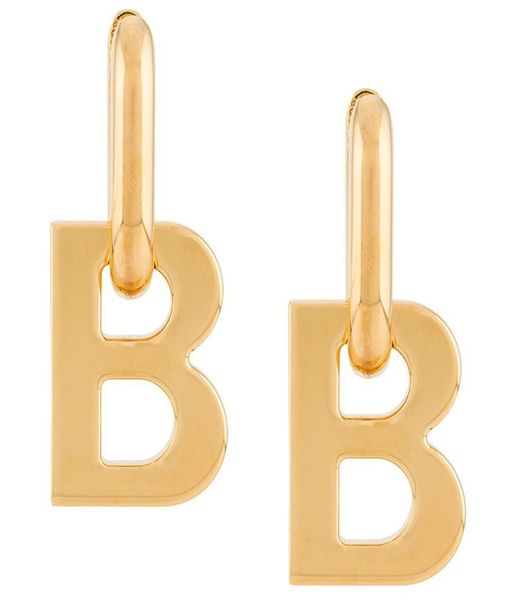 

2020 french punk gold silver color letter b pendant earrings unique detachable vintage earrings for women fashion jewlery1511330