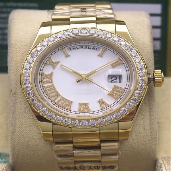 

fashion sports luxury luxury watches set with diamonds multi-color optional 40mm diameter259s, Slivery;brown