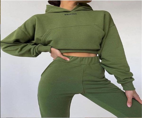 

fashion women039s tracksuits 2piece sportswear basic long sleeve solid color casual pants84222226224717, Gray