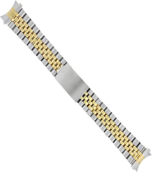 

watch bands 20mm jubilee band bracelet compatible with datejust 16013 16233 16234 stainless steel accessories4117411, Black;brown