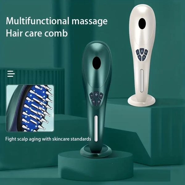 

high power laser comb with hair growth liquid - red light radio frequency ion hair care for hairdressing and scalp massage