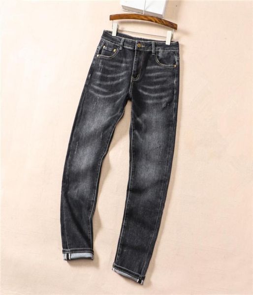 

202ss designer mens jeans luxury design denim slimleg jean pants casual popular gray elements high end quality high street biker 8028051, Blue