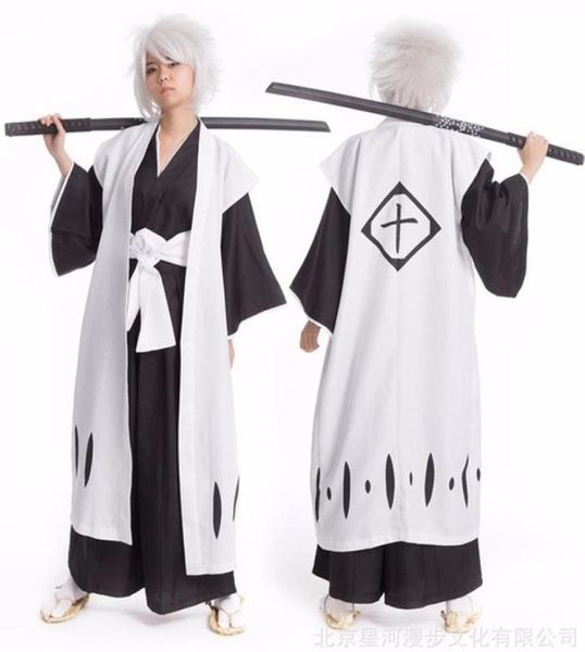 

theme costume anime bleach cosplay costume kyouraku shunsui kenpachi zaraki white cloak coat captain cloak no black kimono7811274, Black;red