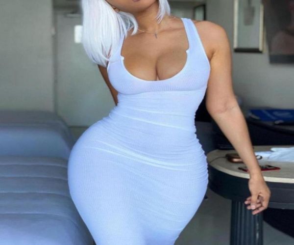 

menore sleeveless solid square collar ribbed skinny maxi dress spring summer women fashion streetwear lounge wear 2021 casual7700453, Black;gray