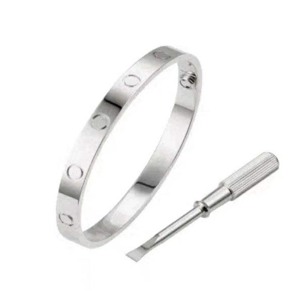 

love screwdriver bracelet designer bangle classic c design titanium steel jewelry men women bracelets colorfast hypoallergenic8425679, Black