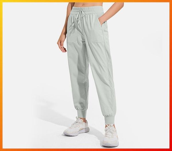 

women039s casual yoga pants body ladies drawstring feet loose running fitness trousers pocket sports pants8262387