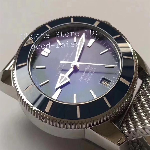 

men's automatic miyota cal 9015 movement watch men blue ceramic bezel date adventure discovery steel sport 60 years gf eta fa258m, Slivery;brown