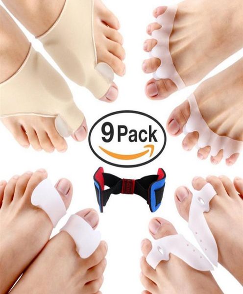 

bunion corrector protector sleeves kit foot treatment for cure pain in big joint tailors hallux valgus hammer separators spacers4457486