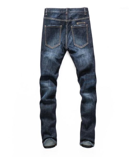 

men039s jeans european style fashion brand men blue mens slim denim trousers elastic straight stretch pp pants for5856931