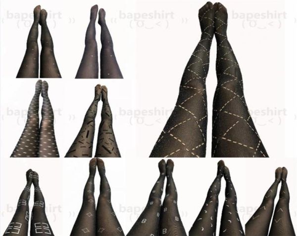 

many fashion tights silk smooth hipster luxury women039s designer socks outdoor nightclub party dress up stockings9347494, Black;white