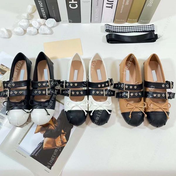 

designer dress shoes retro mary jane sandals strap flat shoes round toe matching casual shoes fairy bow ballet loafers 2023, Black