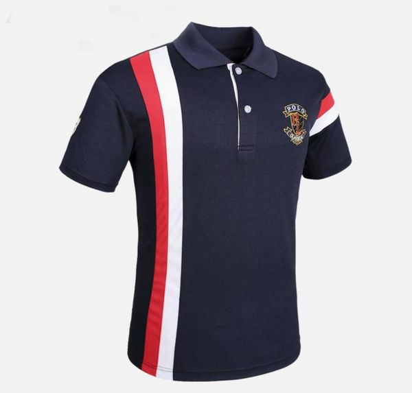 

polo shirts men short sleeve fashion multicolor patchwork polo shirt boys 2019 new summer mens breathable polos hommes shirt3311601, White;black
