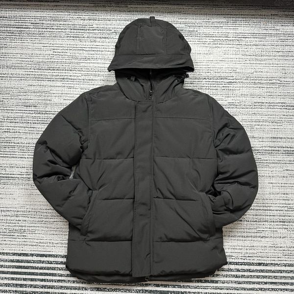

men's canadian parka down jackets winter veste homme outdoor outerwear big jassen fur coat hooded fourrure manteau warm hiver parkas do, Black