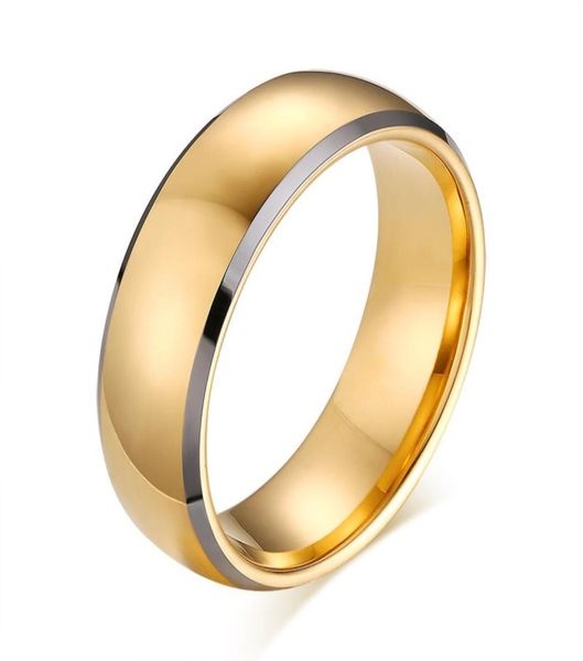

wedding ring stunning domed gold plated tungsten carbide wedding ring9067308, Slivery;golden