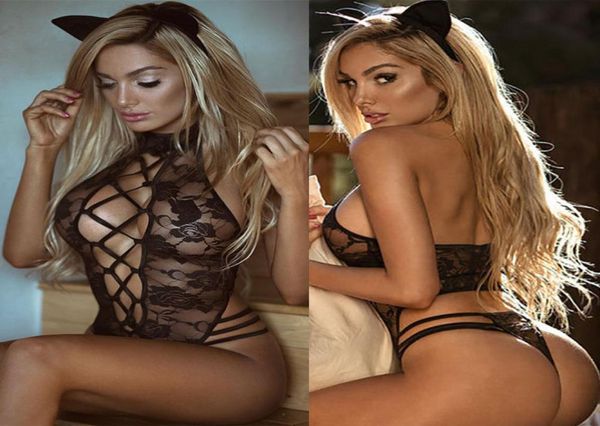 

2018 black lace babydoll women039s underwear nightwear sleepwear sleep 7788258, Black;red