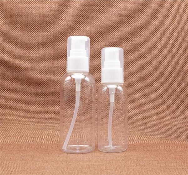 

30 50 60 100 ml plastic cosmetic pump bottle refillable makeup water cream shampoo facial cleanser pump containers3003532