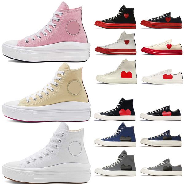 

designers casual shoes 1970s classic all stars wholesale chuck 70 sports low high canvas mens sneakers trainer platform women 35-46, Black