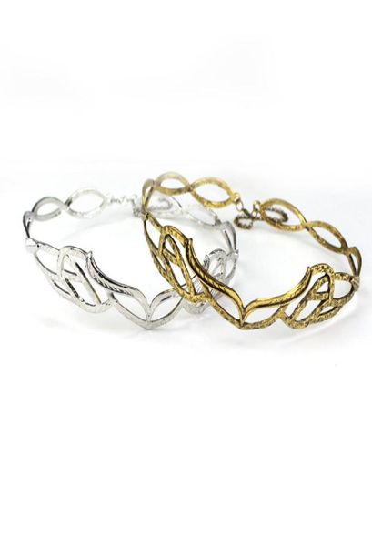 

the lord of the rings hobbit antique elven leaf crown the headdress of elrond lort wedding crown tiaras hair jewelry wholesa8132430, White;golden