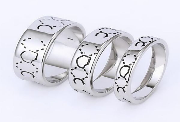 

uality fashion luxury ring for men women ghost designer rings jewelry sliver color1127585, Silver