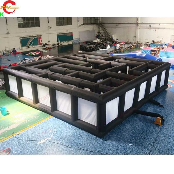 

9x9x2m (29.5x29.5x6.5fth) outdoor activities customized giant inflatable maze tag arena with without roof cover sport game for adults for sa