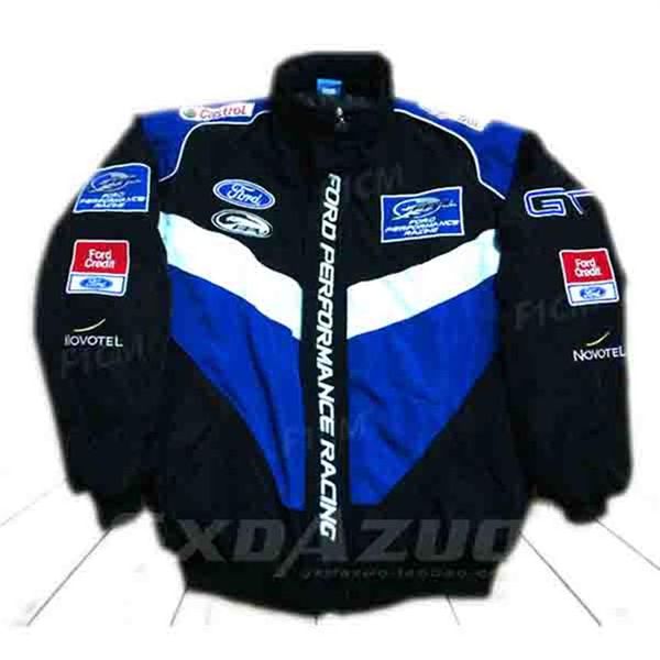 

european size f1 jacket uniesx embroidery cotton winter full sleeve moto gp racing jacket chasing163 hip-hop casual wild dream rac273m, Black