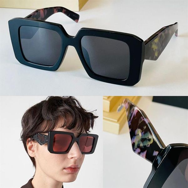 

retro black purple pink sunglasses turquoise for woemen men designer spr23y outdoor acetate square sun glasses classic vintage mal272j, White;black