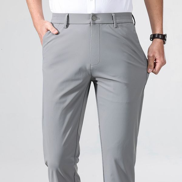 

men's pants 2023 summer casual men sportswear breathable quick dry nylon loose straight golf pant plus size track trousers 230821, Black