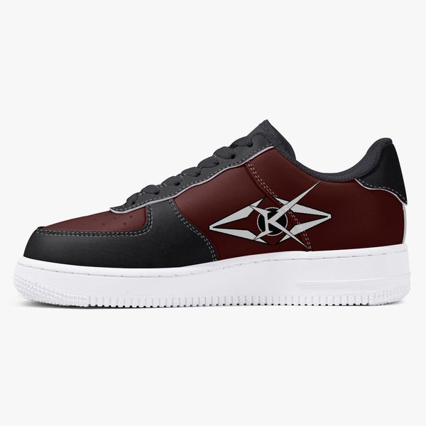 

customized shoes men's fashionable casual shoes diy women's shoes white sole black red shoe body white pattern 13927