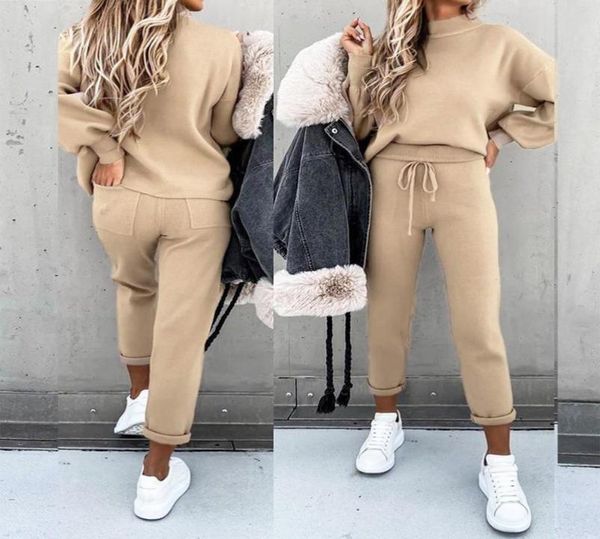

women039s tracksuits 2pcs women autumn long sleeve pullover leisure sweatshirt pants sportswear set tracksuit streetwear3077892, Gray