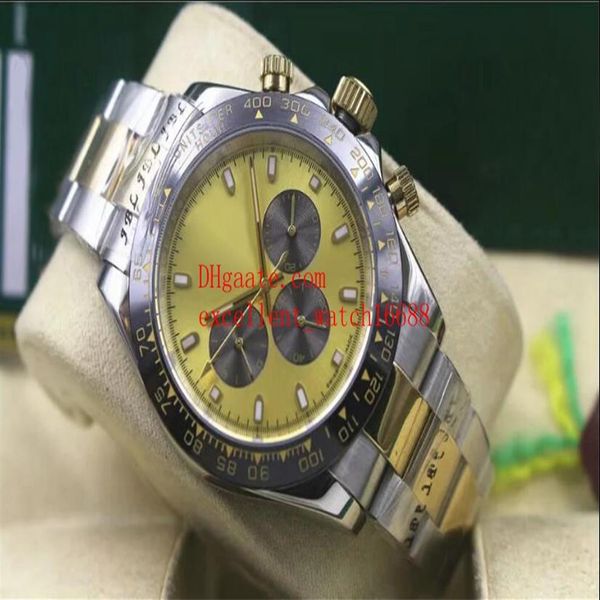 

4 style sell fashion watches 40 mm 116503 asia 2813 automatic mechanical two tone gold mens watch watches christmas2424, Slivery;brown