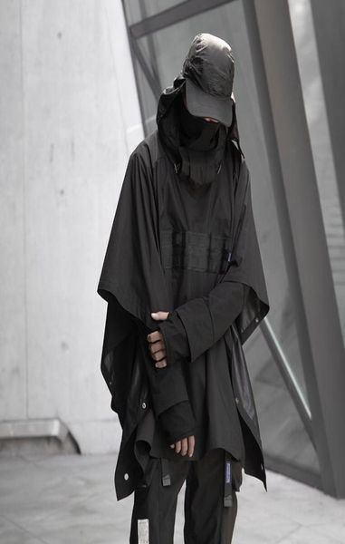 

men039s jackets raincoat windproof waterproof techwear ninjawear darkwear outdoor whrs fashion jacket men8939442, Black;brown