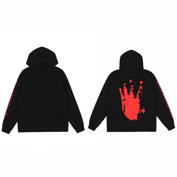 

xxx men's hoodie women's sweater hip hop casual pullover couple hoodie handprinted foam printing sweater, Black