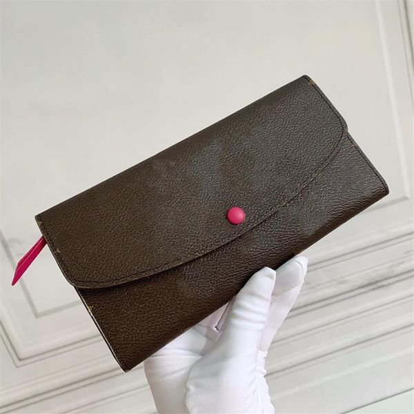 

pratical elegant virant long lady round cover color stud wallet coated canvas bright colored leather lining inner zip pocket card 2206, Red;black