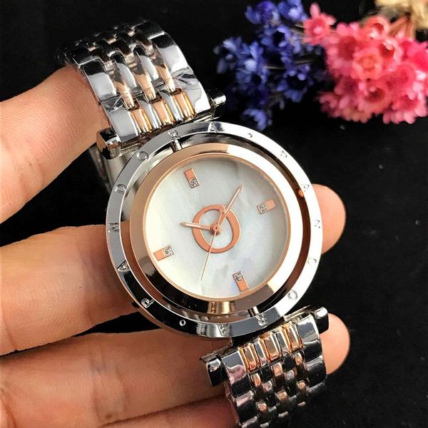 

gold watch women watches 38mm fashion dress datejust diamond 5 color dial stainless steel strap quartz movement197p, Slivery;golden
