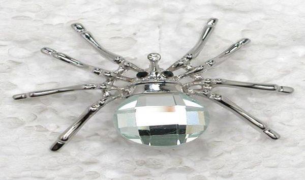 

whole rhinestone crystal glass spider brooches fashion pin brooch c9616044453, Gray