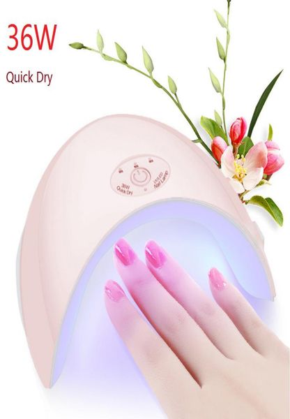 

uv led lamp nail dryer 36w usb mini uv lamp for manicure quick drying all gels nail polish nail art tools1367726