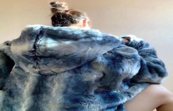 

21fw high end week 14 faux fur reversible hooded jacket high street winter warm coats men women windproof fashion doublesided wea3784683, Black;brown