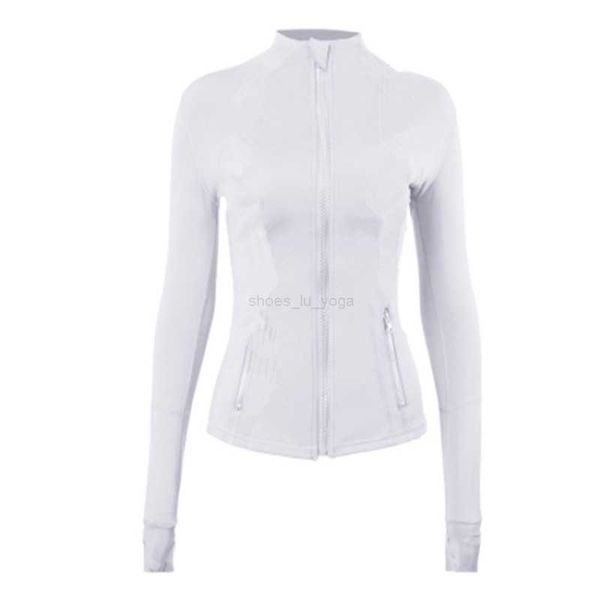 

ll yoga women yoga jacket sweatshirts with zipper autumn long sleeve gym coat fitness tight waist push up workout slim sporting