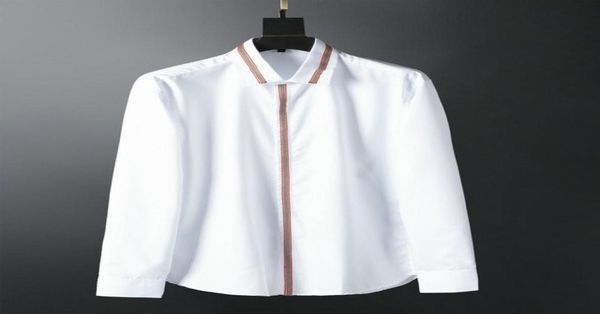 

2021 polka dot mens designer shirt autumn long sleeve casual dress shirts style homme clothing m2xl642616721, White;black