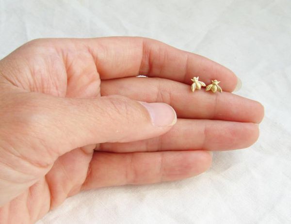 

europe and the united states zincalloy bee earrings order jewelry as gifts for friends2171602, Golden;silver