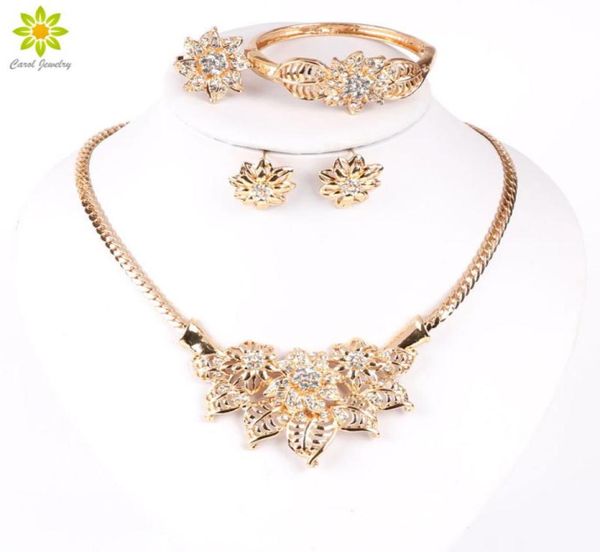 

goldsilver plated jewelry set for women beads collar necklace earrings bracelet rings sets costume fashion accessories1295427, Slivery;golden