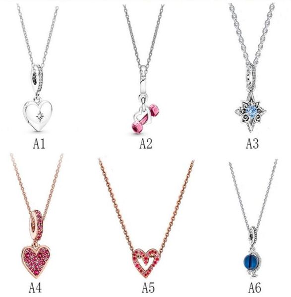 

designer jewelry 925 silver necklace heart pendant fit p heartbeat necklace set diy heart love love necklaces european style charms bead mur